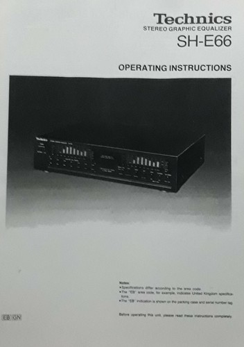 Technics e66 stereo - technics, graphic