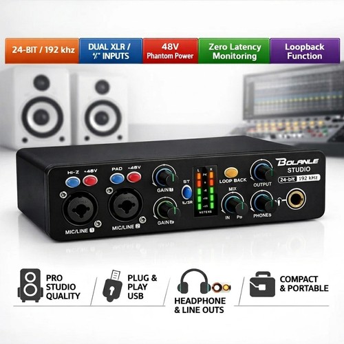 Bolanle studio audio - studio, interface