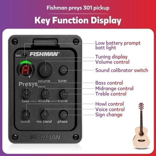 Fishman band 301 tuner - fishman, eq
